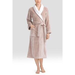 ADRIENNE VITTADINI STUDIO Ultra Soft Faux Fur‎ Collar Plush Bathrobe